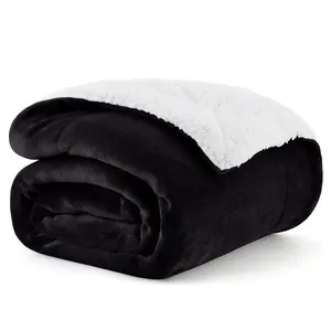 Soft Sherpa Fleece Blanket – Cozy Dual-Layer Design with 230 GSM Fleece & 180 GSM Sherpa. Lightweight yet Warm Throw Perfect for Relaxing Nights, Available in Queen, Twin, and Throw Sizes.