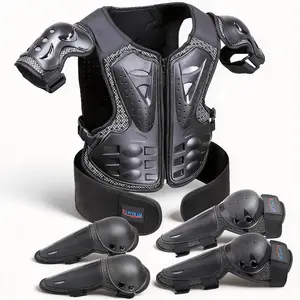 Kids Dirt Bike Gear,Motorcycle Armor Vest Suit for Motocross ATV MTB,Elbow Knee Back Chest Protection for Skating Ski