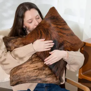 Brindle Cowhide Pillow