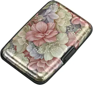 Mini RFID Aluminum Wallet Credit Cards Holder Business Card Case Metal ID Case for Men Women
