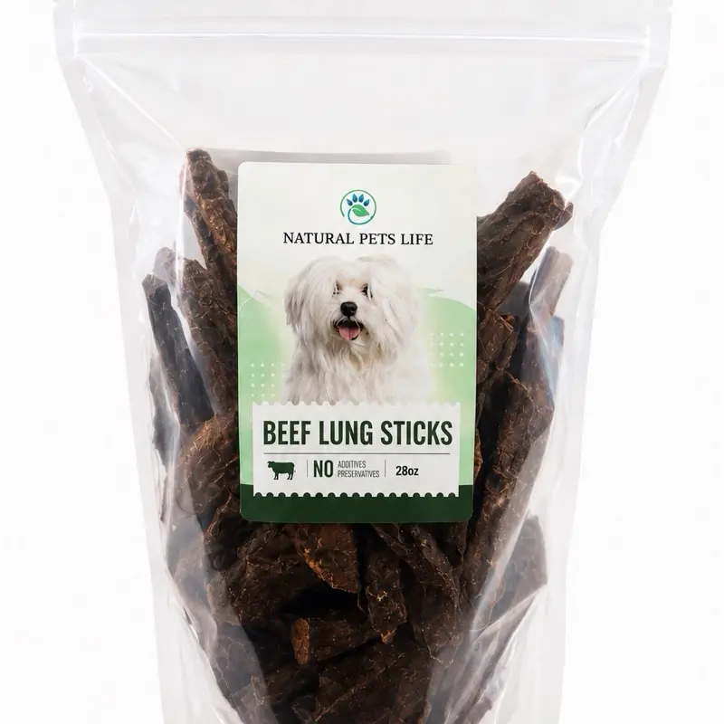 28oz Beef lung Stick- Dehydrated treats! Grain Free-Preservative Free-Made in USA
