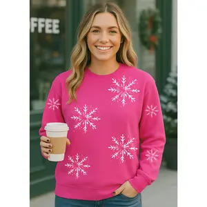 Snowflake All Over Graphic Tee or Sweatshirt