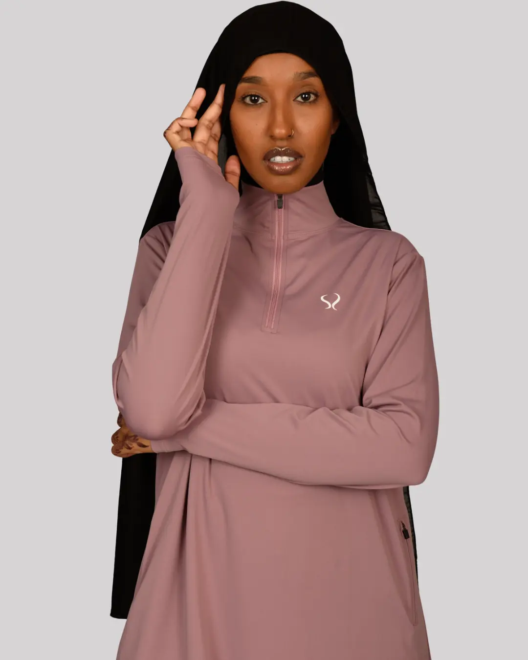 Fitted Quarter Zip – Lavender Fitted Quarter Zip – Lavender