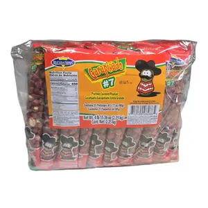 Garapiñado Cacahuate extra grande, Praliner Cover Peanut 25 bags of 90g each net wt 4lb 15,oz Snack Sugar