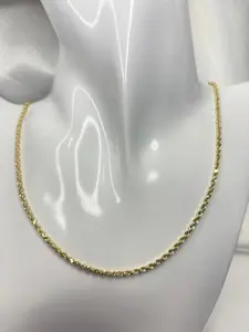Elegante 10k Gold Rope Chain Necklace