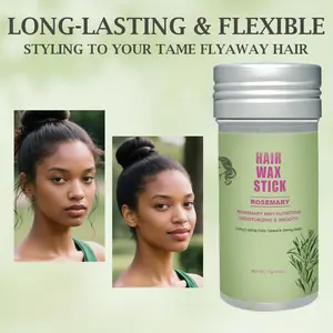 Adglamful Rosemary Wax Stick Strong Hold Hair Styling Flyaway Frizz Control Quick Fix for Messy Buns Ponytails Lightweight Non Greasy Neat Styles Gel Haircare