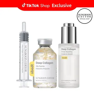 [Sungboon] Silk Collagen & Peptide Face-Lift Duo Tiktok Exclusive – Ampoule + Serum with 8 types Hyaluronic Acid for wrinkles & fine lines | Gift set Firming, Moisturizing, Collagen Boosting, Anti aging Korean Home for all skin types Daily Restore