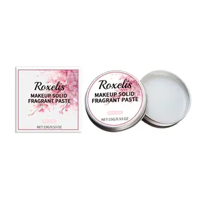 Roxelis Solid Cherry Blossom Balm Mild Elegant Lasting Light Fragrance Exudes Charm Refreshing Non-Sticky Date Pocket Balm