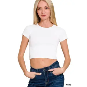 Seamless Short Sleeve Crop Tee