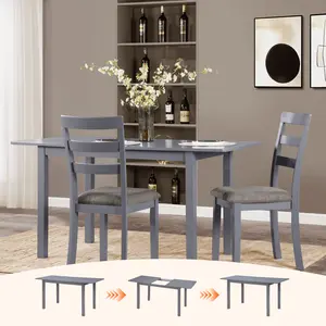 59'’ Extendable Dining , Modern House Dining Room  for 4-8, Wooden Kitchen  , Dining Room,  Working Office, Home Living Room Furniture for Small Space