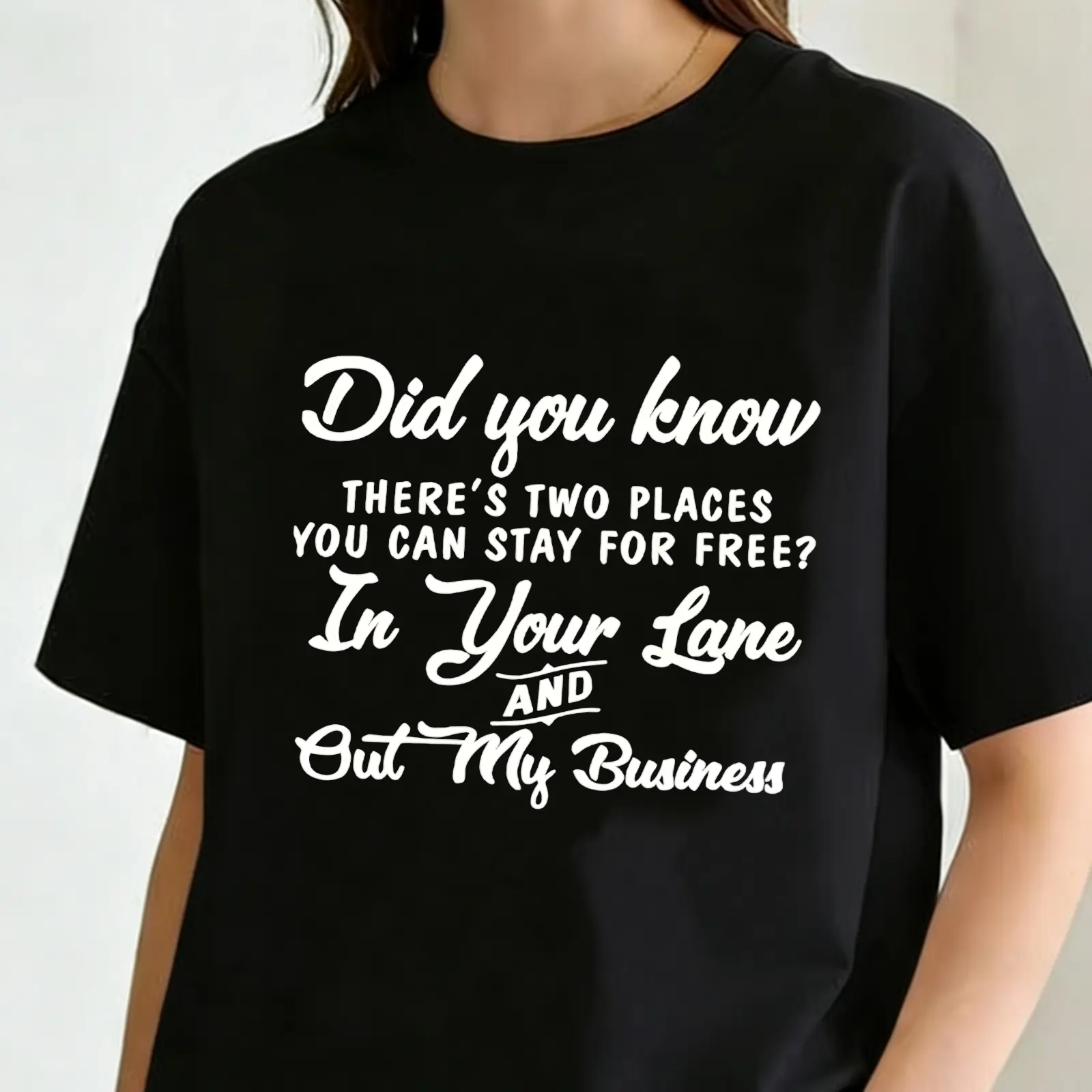 Women's Graphic T-Shirt - Casual Relaxed Fit, Short Sleeve, Round Neck, Educational Fun Fact Trivia Apparel for Spring, Summer