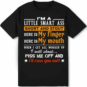 Funny Shorties People I'M A Little Smart Short And Stout T-Shirt