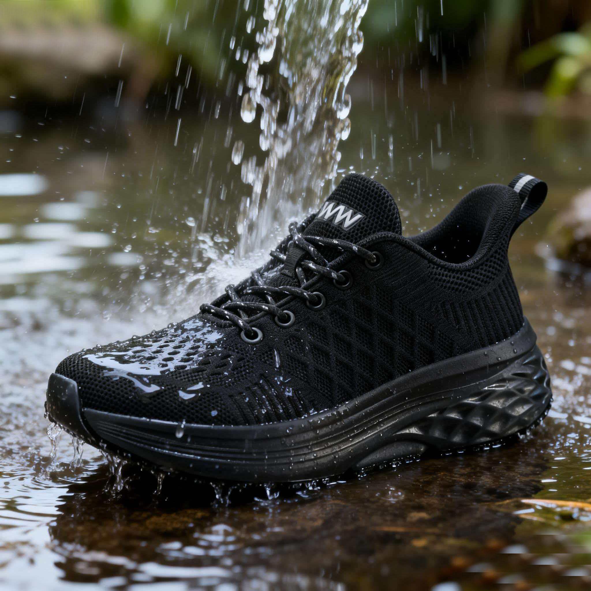 Women's Non-Slip Waterproof Oil-Resistant Chef Shoes - Breathable Fabric Footwear, Slip-Resistant Waterproof Casual Trainers for Kitchen Food Service, All-Day Comfort Walking Work Shoes, Breathable Work Shoes, Walking Shoes