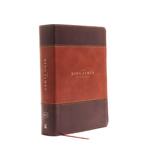 KJV, The King James Study Bible, Leathersoft, Brown, Thumb Indexed, Red Letter, Full-Color Edition: Holy Bible, King James Version by Thomas Nelson [Leathersoft Book]
