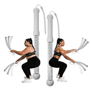 Weighted Cordless Battle Ropes – Ropeless Home Gym Training Equipment for Men & Women, Quiet No-Jump Full-Body Workout Rope for HIIT, CrossFit & Strength Lifting, Portable Fitness Exercise Gear