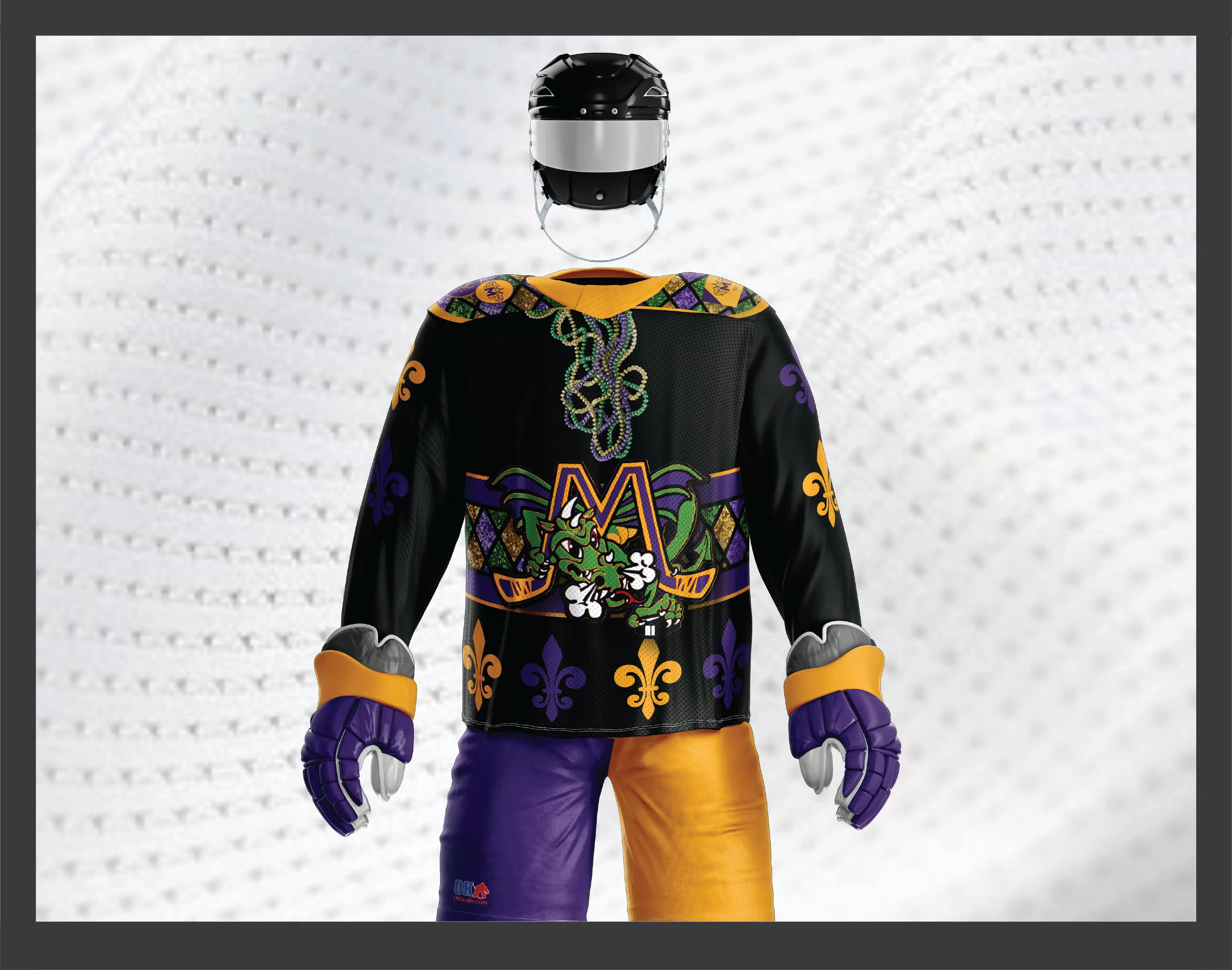 Mobile Mystics Mardi Gras Hockey Jersey