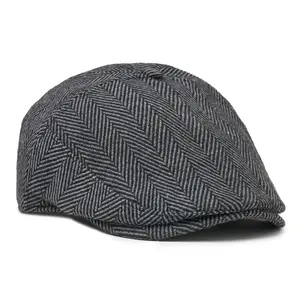 The Original 5-Panel Boston Scally Cap - Grey Herringbone