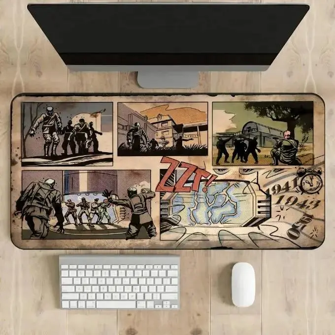Custom Zombies Desk Mats Black Ops-Inspired (Kino, Origins, Tranzit, Ascension) - Black Ops-Inspired Design Gaming Accessories Desk Mats - Call of Duty Playmat