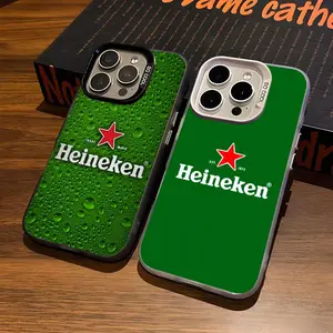 H-HeinekenSE Phone Case Protective For iPhone17 Air 16 15 14 Plus 13 12 11 Pro 7 8 XS Max XR silver black bumper case Accessories
