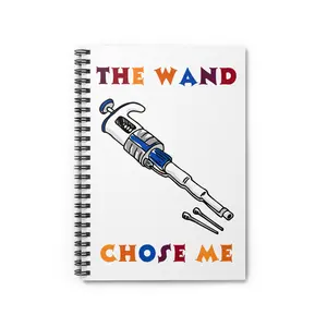 Science Pun Spiral Notebook - Ruled Line, Laboratory Technician, Teacher Gift, Pipette Notepad, The Wand Chose Me, Unique Stationery