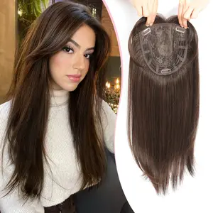6.5''X6.5'' Large Coverage Hair Toppers for women with thinning hair Synthetic Hair Toppers for Hair Loss