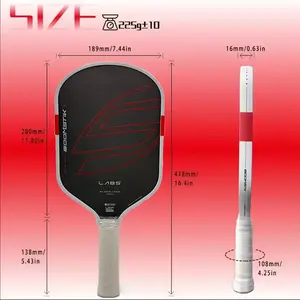 Boomstik Carbon Fiber Pickleball Paddle, 16mm Thick Hot Molding, High Friction High Spin, Competitive Player Choice