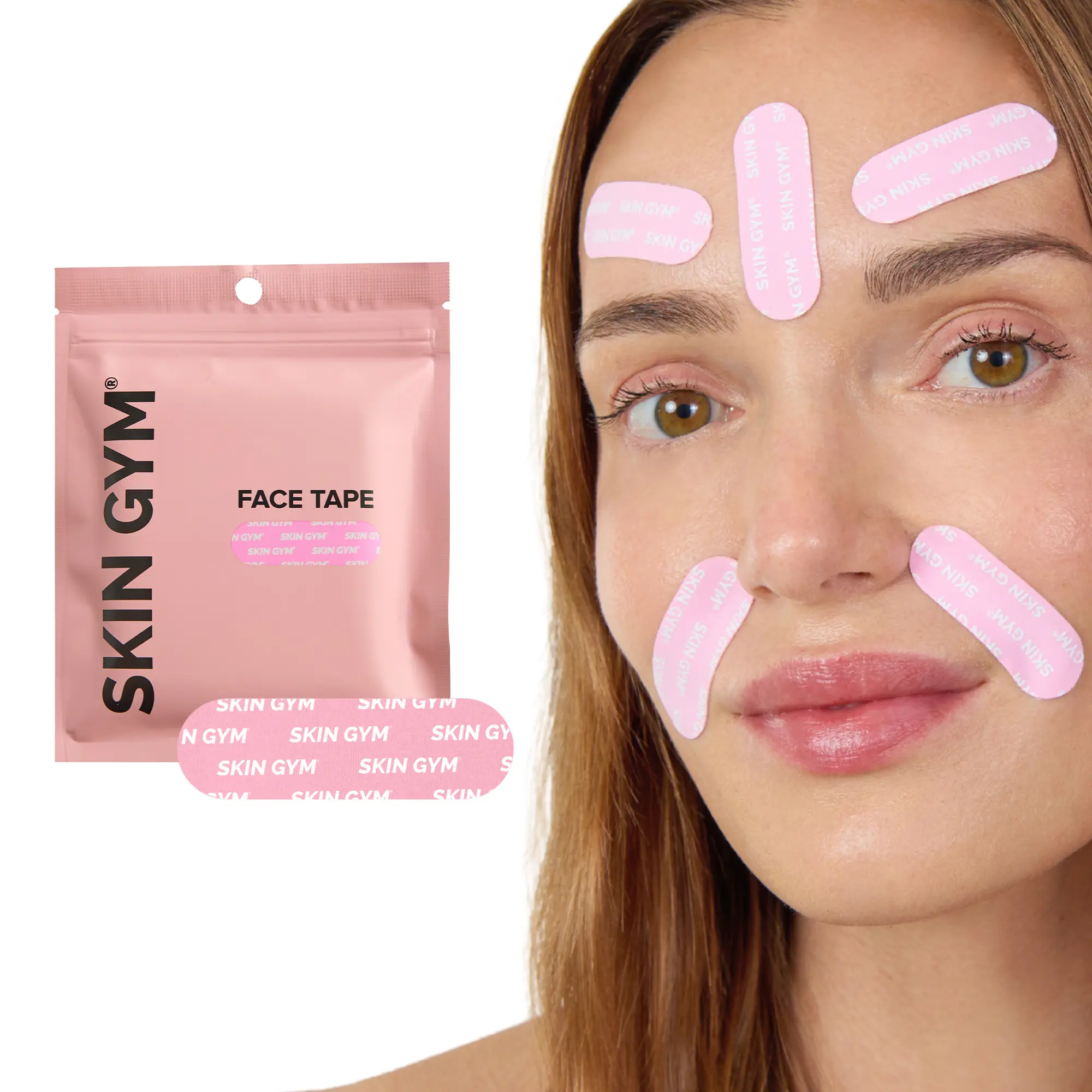 Skin Gym Face Tape 128 Pack Facial Beauty Tape | Supports a Smoother Appearance & Comfortable Wear Skin Gym Face Tape 128 Pack Facial Beauty Tape | Supports a Smoother Appearance & Comfortable Wear