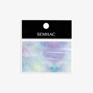 09 PINK & BLUE MARBLE Semilac Nail Transfer Foil