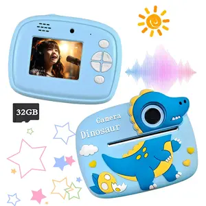 Kids 2026 Updated Instant Camera Instant Photo Capture Educational Study Silicone Shell Record Everyday Milestones Camping Trips Family Events Birthday Gift For Boys And Girls Ages 3-12