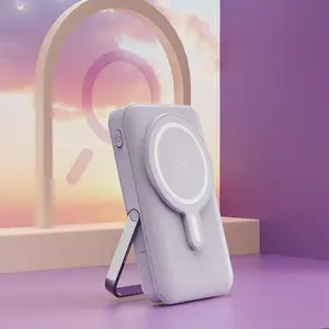 Magnetic Wireless Portable Charger, Foldable 10000mAh Battery Pack with USB-C Cable, Magsafe 15W PD Fast Charging Power Supply for iPhone 16/15/14/13/Pro/Mini/Pro Max. Easter, Birthday Gifts