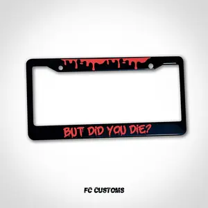Blood Drip License Plate Frame: Spooky Halloween Car Decor