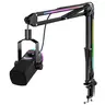 fifine AM8ProT RGB Dynamic Gaming Microphone Kit - XLR/USB Audio Recording Device, RGB Lighting, Boom Arm, Tap-to-Mute Mix Control, Headphone Jack, Noise Reduction, Cable, Windows/PS5 Compatibility, for Content Creators, Computer Gamer Stuff, Podcasting