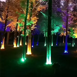 AC24V RGB Automatic Flow Outdoor Waterproof LED Arc Spot Lights Tree Lights