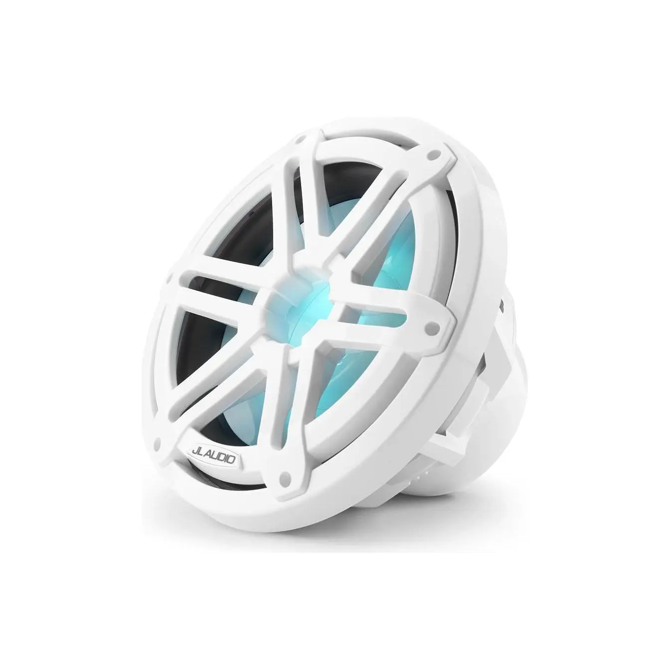 JL Audio M3-10IB-S-Gw-i-4 10" Marine RGB LED Subwoofer, White Sport Grilles, 175W RMS, 4Ω, Single 010-03265-00 (93531)