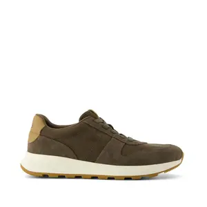 TRVL Lite Retro Runner Olive Water Repellent Sneaker