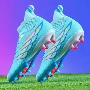 BDHJYDB Men'S All-Season Outdoor Football Cleats - Lightweight Breathable Training Shoes with 3D Gradient Technology, Anti-Slip Rubber Studs & Agile Design for AG/FG Matches, Hiking, Indoor & Flat Terrain, Football Boots, Hiking Footwear, Vibrant Sports S