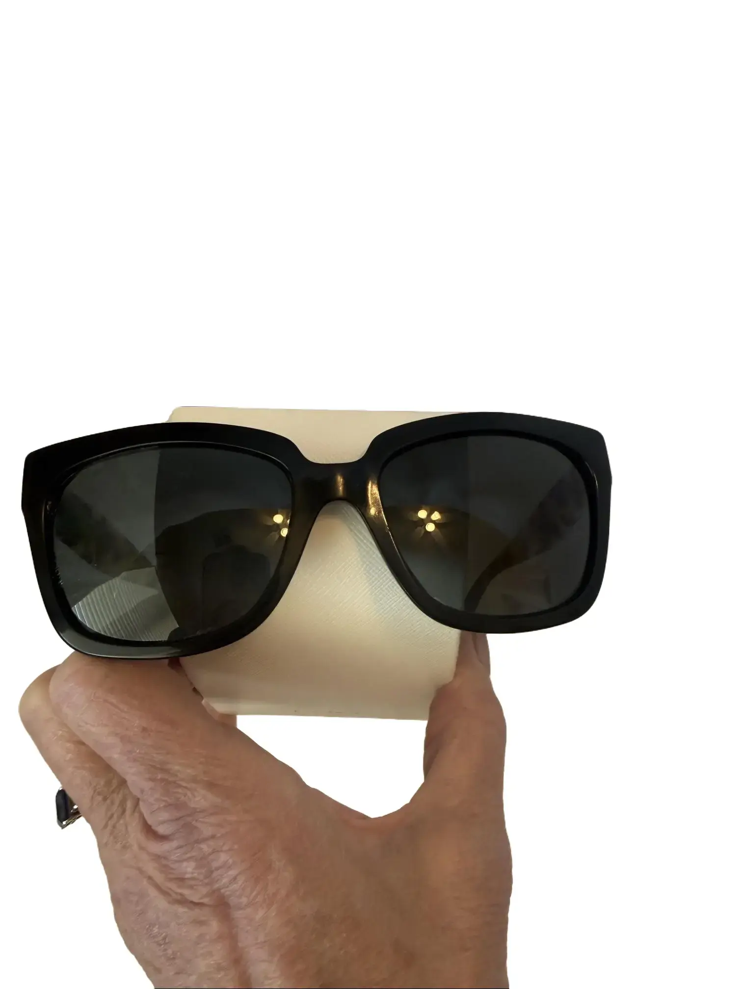 Pre-owned Prada Animal Print and Black Sunglasses with Case