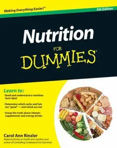 USED-Nutrition For Dummies by Carol Ann Rinzler (Paperback)