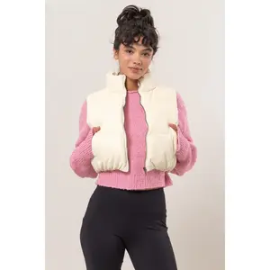 HYFVE Pocketed Solid Vest Coat