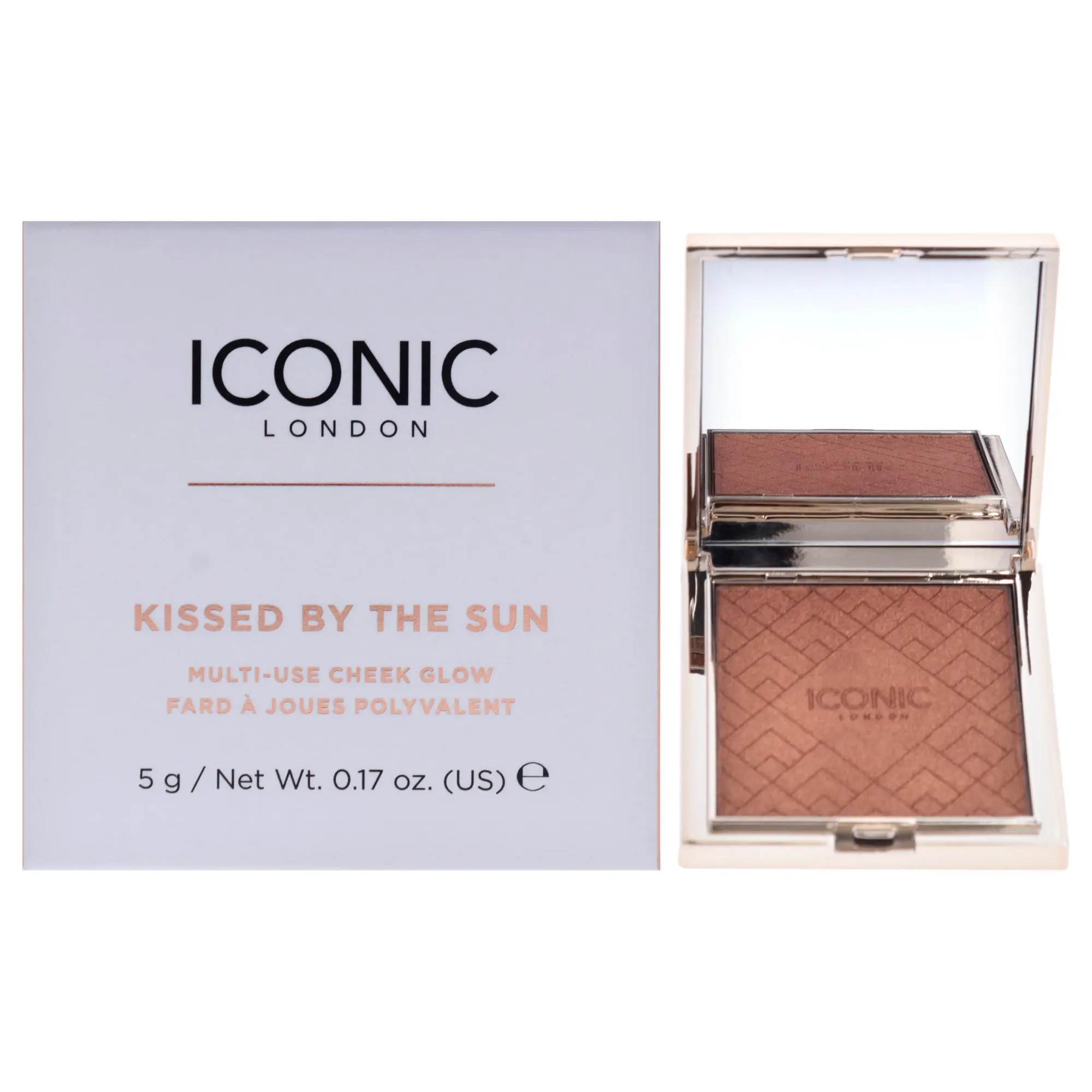Women's Compact Daily Radiant Oh Honey Bronzer Powder - Kissed By The Sun by Iconic London, 0.17oz Makeup for Cheeks with Natural Glow (Beauty & Personal Care)