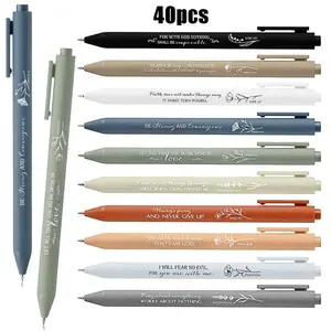 40Pcs Inspirational Christian Pens Bulk, Religious Bible Verse Ballpoint Pen Set Gifts, Men Women Bible Gifts, Church School Office Christmas Thanksgiving Gifts, Motivational Bible Verses
