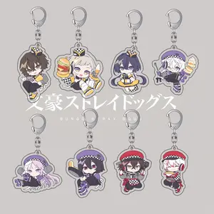 Bungo Stray Dogs Chibi Acrylic Keychain - Dazai Osamu, Nakajima Atsushi, Edogawa Ranpo | Cute Anime Bag Charm, BSD Fan Gift & Collectible