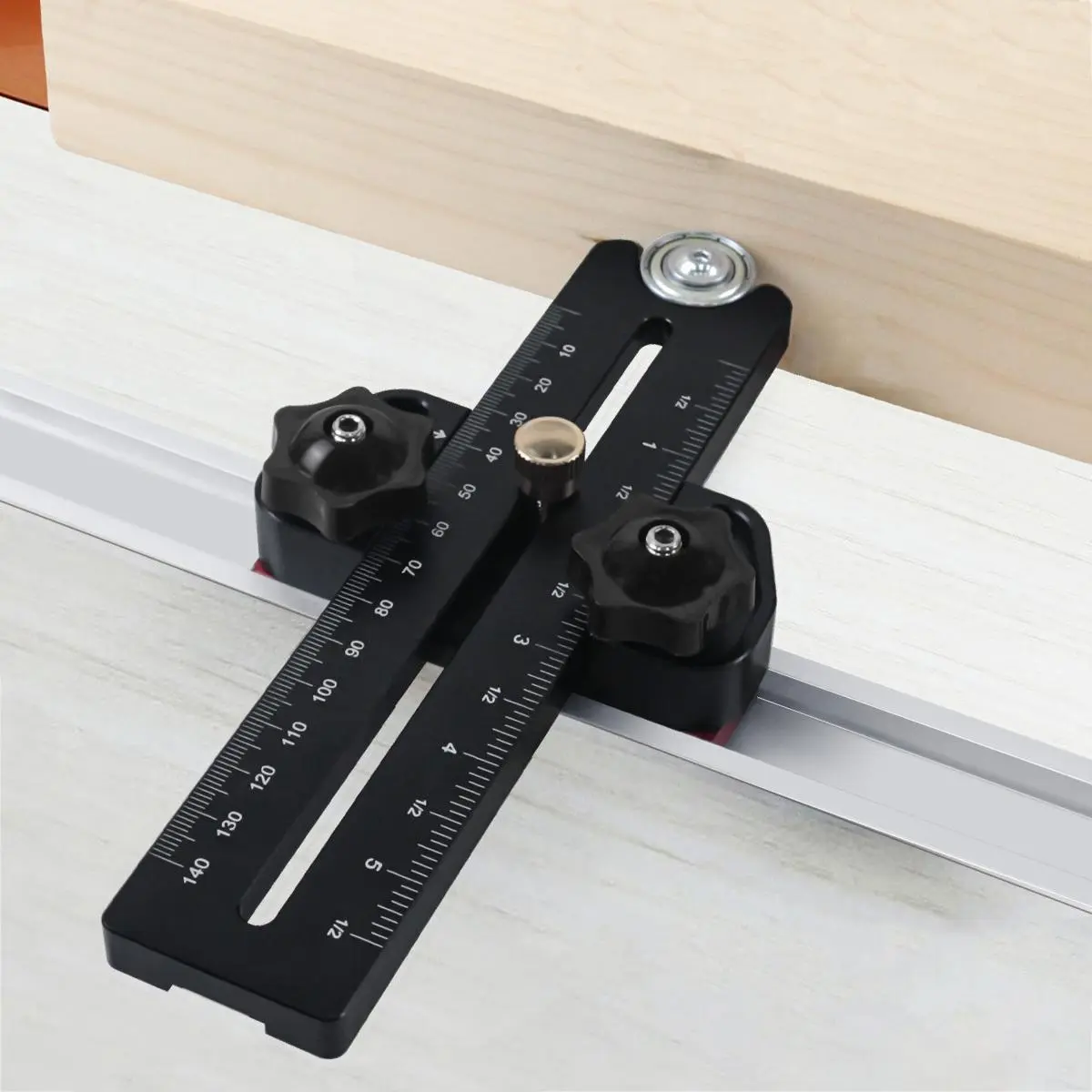 Safety Table Saw Jig, Thin Rip Jig for Making Repetitive Narrow Thin Strip Cuts, Metal Fast Thin Ripping Guide for Table Saw Band Saw Router, Table Saw Accessory