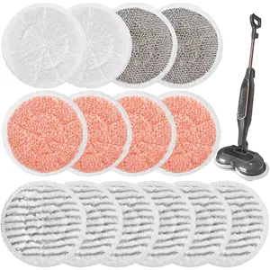 14-Pack Steam Mop Pads for  S7001/S8201/S8001/S7201/S7000, Washable Microfiber  Pads - Upgraded for Scrubbing, Deep Cleaning & Streak-Free Shine