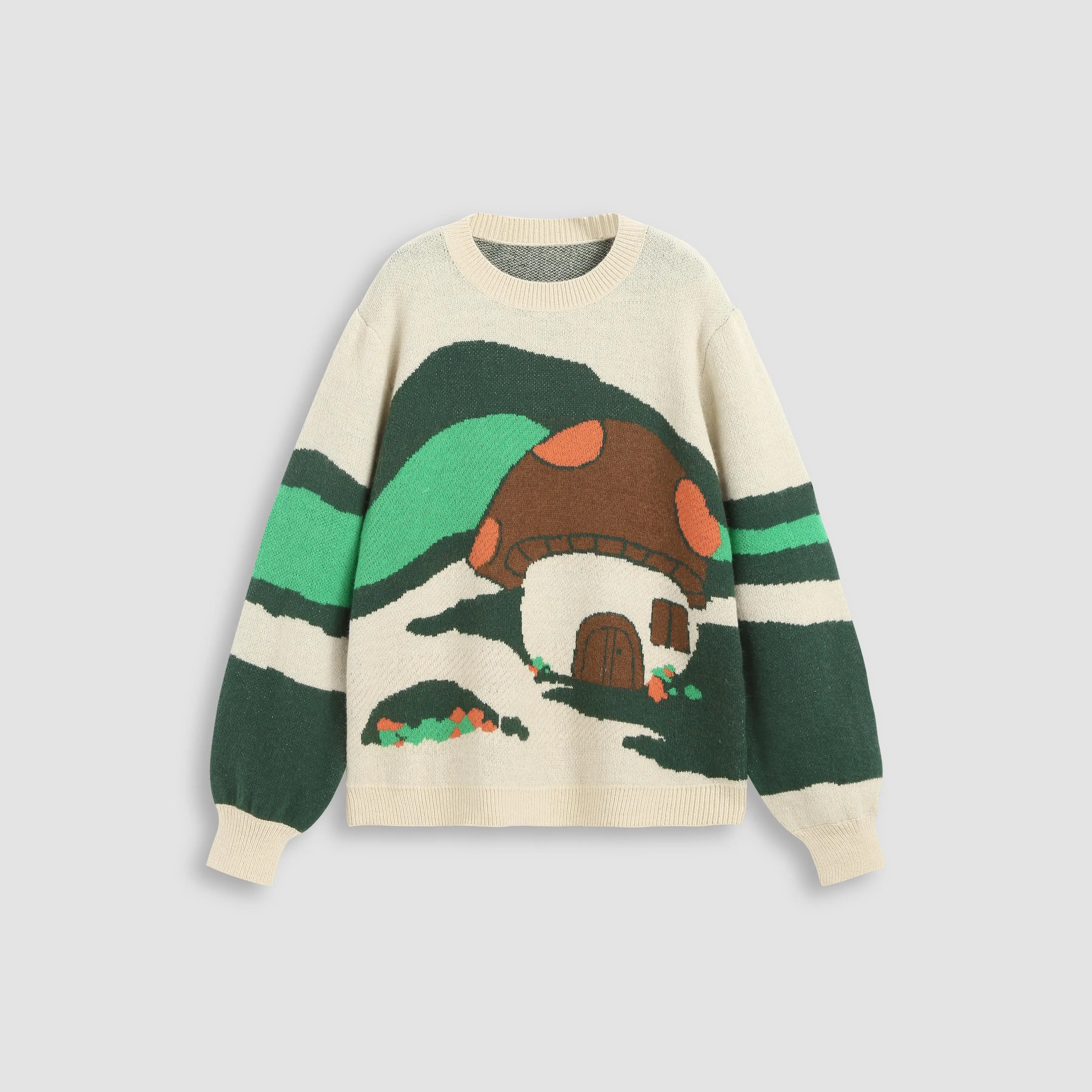 Cider [size 2-10] Mushroom Long Sleeve Knitted Sweater SohoChic