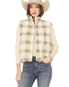 Cleo + Wolf Women's Reversible Sherpa Vest - Clfa25v1-Mosgr