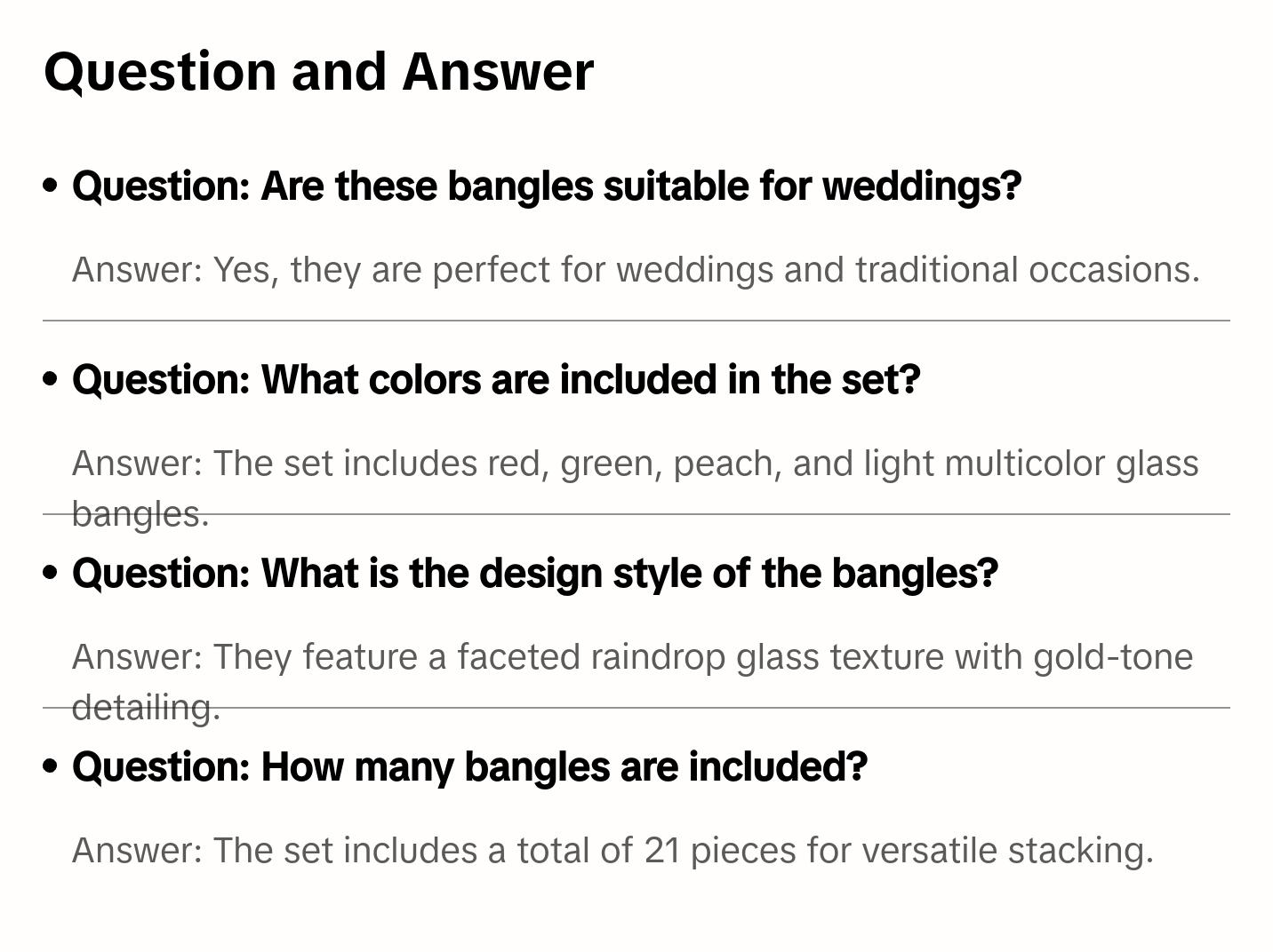 21 Pcs Raindrop Glass Bangles with Kundan Style Glass Stone Bangle Set for Party and Wedding