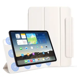 iPad case for iPad 10/11th, Magnetic Tri-Fold Stand Cover with Secure Snap Closure, Charges Pencil Through Case, Two-Stage Magnetic Lock, Ultra-Strong Hold, Auto Wake/Sleep