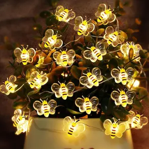 Decor String Lights with Twinkling 10Ft 30Leds  Operated Spring  Bumble Cottage Core Decor Honey Gifts for DIY, , Classroom, Birthday, Party, Wedding, Christmas Tree