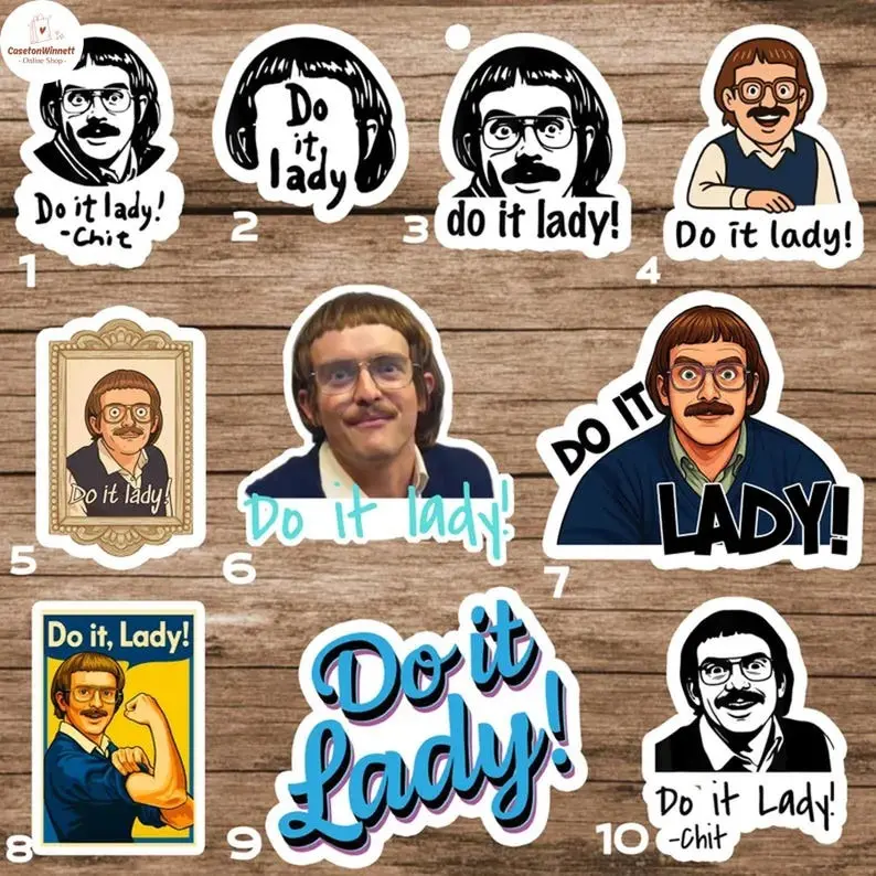 Chit Do It Lady Sticker/Car Magnet, Viral TikTok Quote Sticker, Funny Waterproof Decal,Laptop Sticker,Aesthetic Motivation Sticker